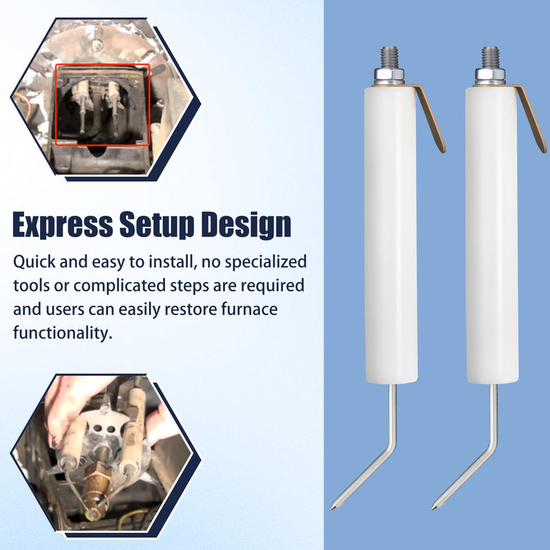 [Australia - AusPower] - 578711 Oil Burner Electrode for Beckett and Miller Mobile Home Furnace AF15 AF10 CMF - 2 Pcs 
