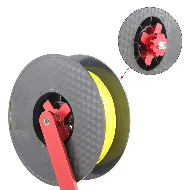 Zeberoxyz 3D Printer Filament Rotate Spool Holder Filament Mount Rack Bracket Used for TPU/PLA/ABS/Nylon/Wood for 3D Printer CR-10 (Rotate Spool)
