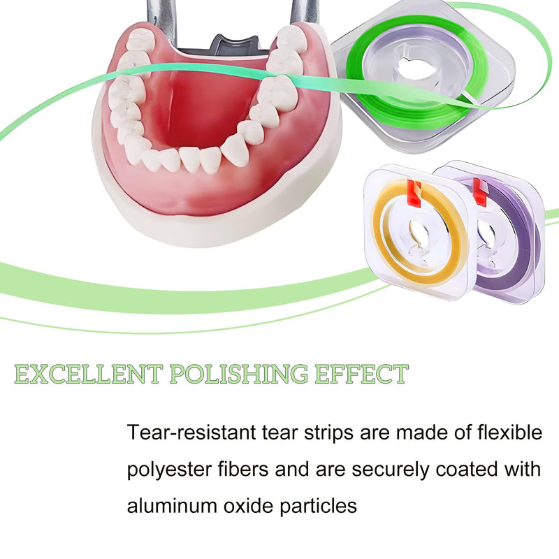 [Australia - AusPower] - Dental Polishing Strips Dental Interproximal Reduction Strip 3 Roll Tooth File Teeth Abrasive & Finishing Strips 4mm*6M Teeth Sanding Grinding Tool for Deep Teeth Cleaning (20um+30um+50um) 20um+30um+50um 