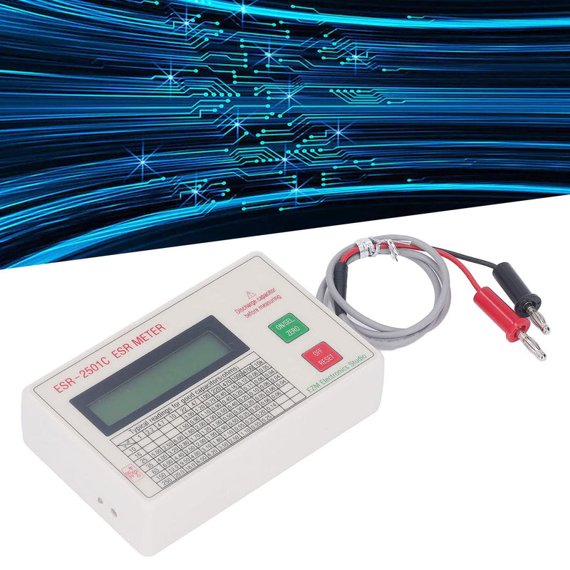 [Australia - AusPower] - Capacitor Tester, High Accuracy Capacitance Meter LCD Display Meter with Smart Shutdown Function 