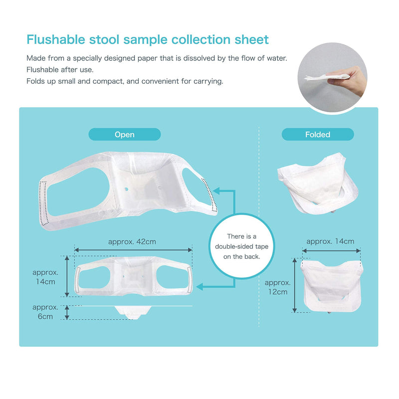 [Australia - AusPower] - flushable Stool Sample Collection Sheet (Pack of 5) 