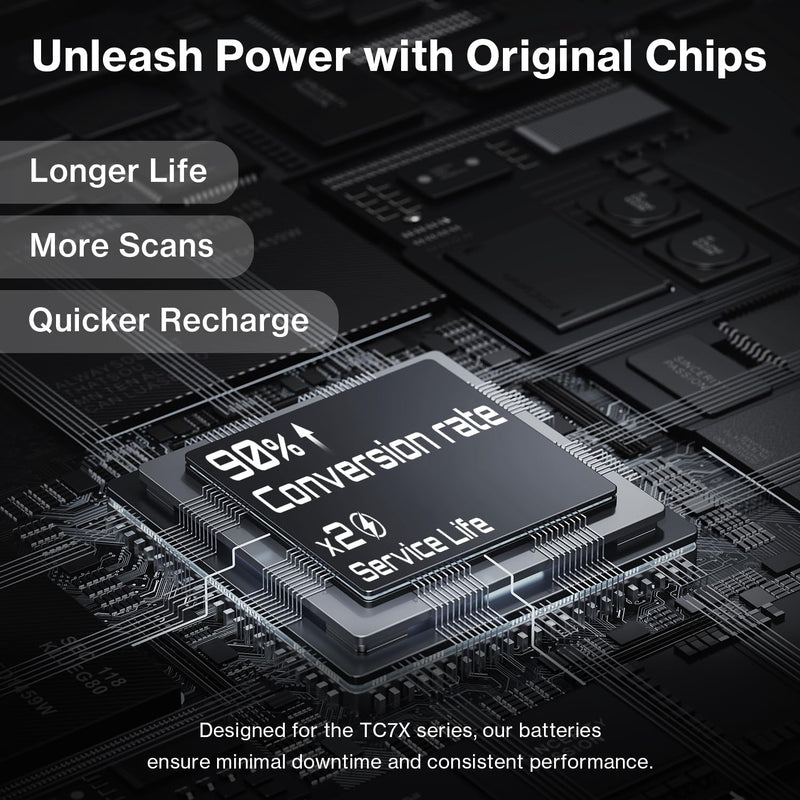 Replacement Battery for Zebra for Symbol TC77 TC70 TC75 TC72 TC70X TC75EK TC75AH TC75GK TC700H TC700K TC77HL TC75x TC720L TC75FK Handheld Barcode Scanner BTRY-TC7X-46MPP-01 / BT-000318