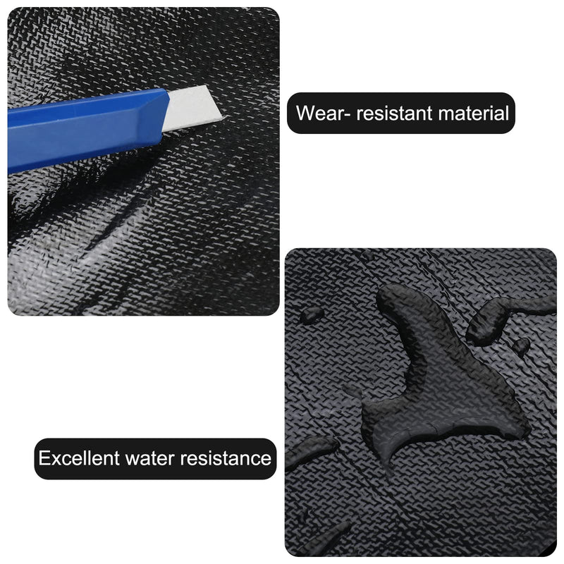 RealPlus RV Underbelly Tape 6" x 50' RV Underbelly Material Belly Tape with Permanent Sealing Adhesive for Camper Travel Trailer Mobile Home (Extra-Sticky) Extra-Sticky (Black) 6 Inch x 50 Feet