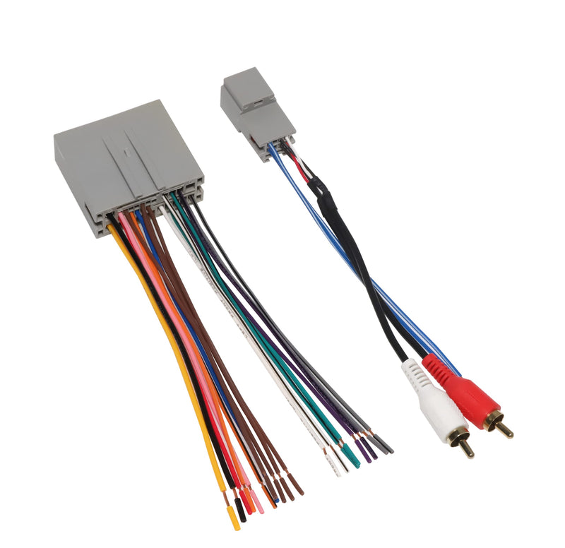 [Australia - AusPower] - RED WOLF Radio Wiring w/Antenna Adapter RCA Input Replacement for Ford 2006-2012, Lincoln 2006-2010, Mercury 2006-2009 Aftermarket Stereo Install Wire Cable Harness with RCA Adapter Plug Radio harness w/Antenna 