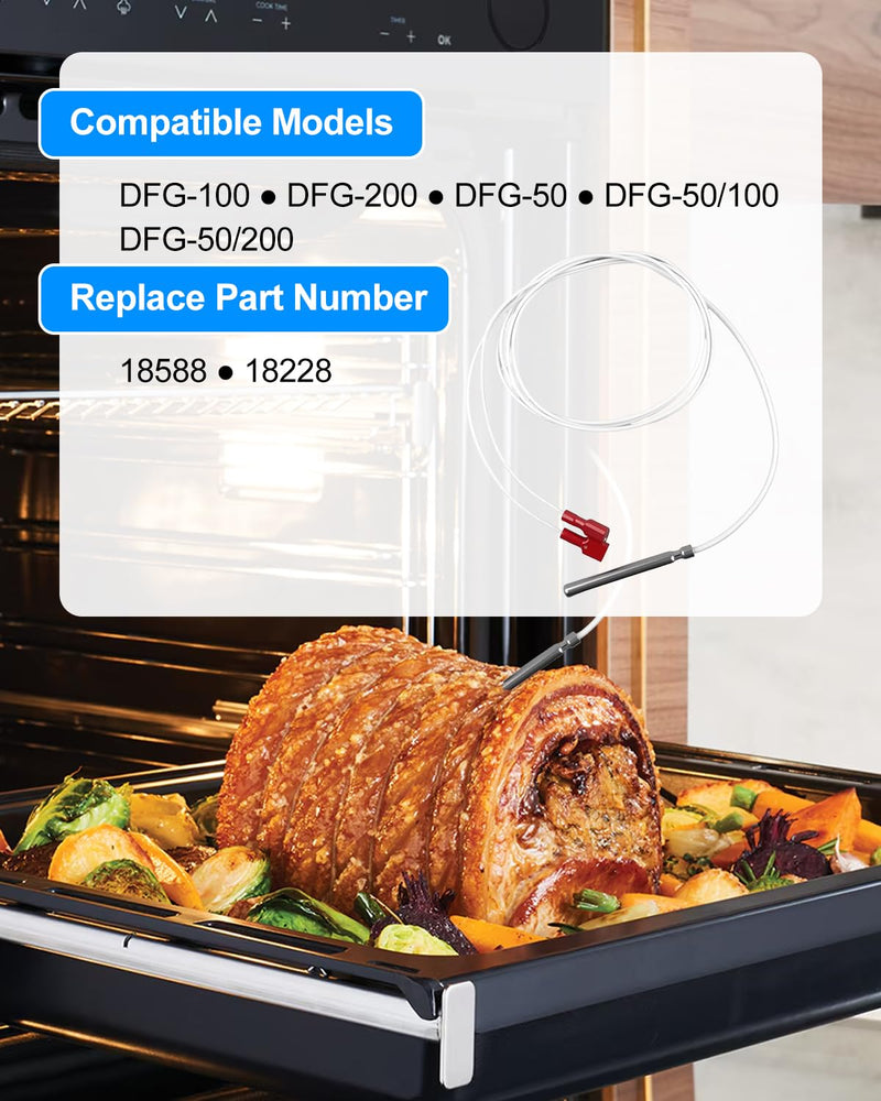 [Australia - AusPower] - 18588 Oven Temperature Sensor Probe Fit for Blodgett DFG-100 DFG-200 DFG-50 DFG-50/100 DFG-50/200, Oven Temperature Probe Overall Length 36" Approx 5" Probe 31" Wire Leads 
