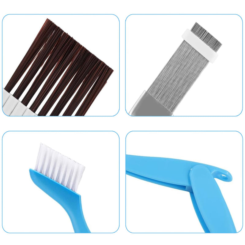 Air Conditioning Condenser Slat Comb, Slat Comb Dryer for Heat Exchanger, Fin Cleaning Brush, Air Conditioning for Cleaning Air Conditioners, Refrigerators, Evaporators Blue, White