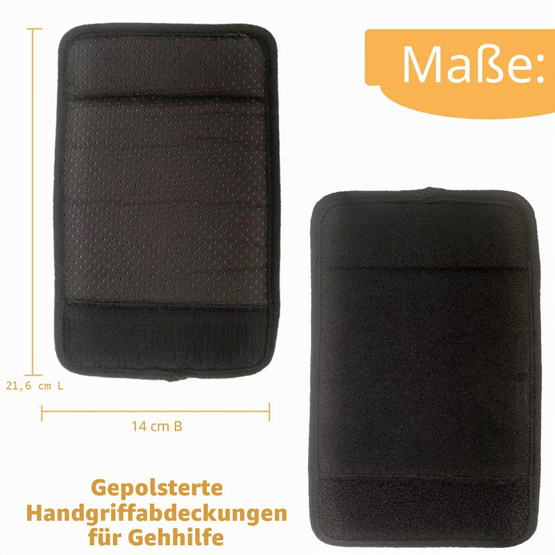 Walkers Hand Grip Covers Padded Memory Foam Core Moisture Wicking Antibacterial Washable Pack of 2