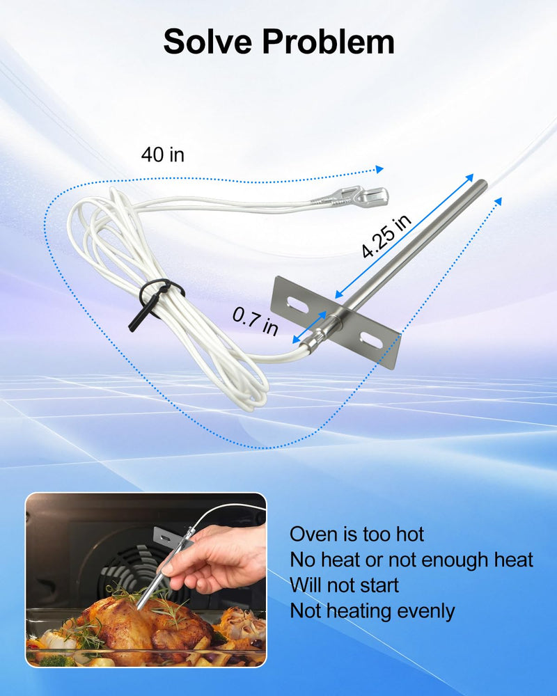 [Australia - AusPower] - 1181996 Oven Temperature Sensor Fit for B-Series BGS/12SC BGS/22SC CG90-1 EB/10CCH EB/10PC EB/10RT EB/20CCH EB/20PC EB/20RT EB/20SC EH-10CCH EH-10PC 