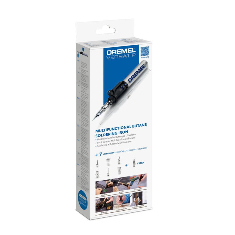 Dremel 2000 VersaTip Soldering Iron - Burning Iron and Soldering Set (with 7 Interchangeable Tips for Soldering, Hot Cutting, Welding, Pyrography, Wood Engraving, Jewelery Making) New Dremel Versatip Creative Edition 2000-7