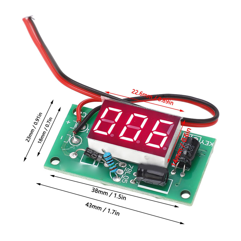 Counter Module 3 Digit Red Display Accumulator Module for Various Industries and Scenarios (4-7V) 4-7V