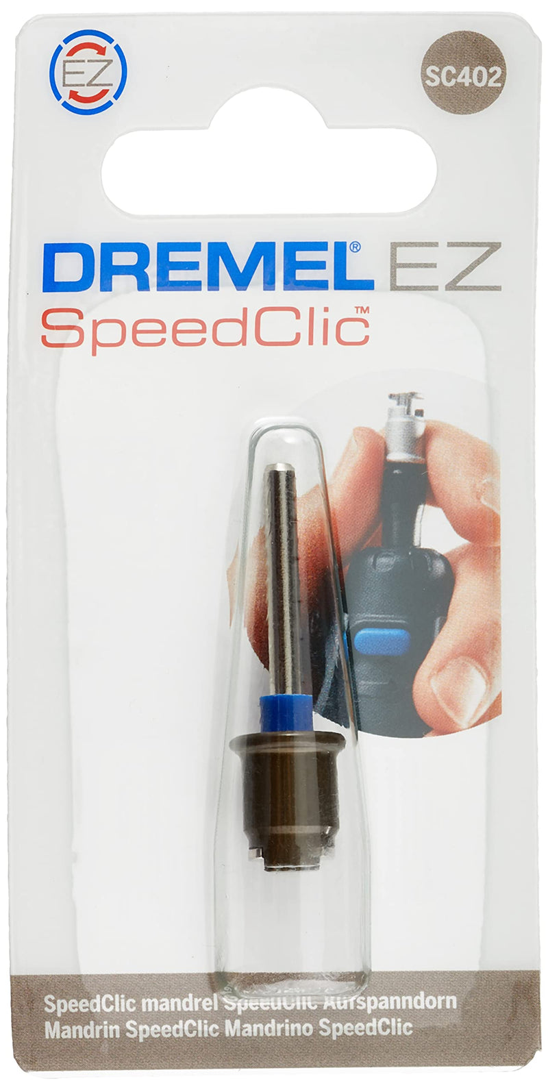 Dremel SC402 EZ SpeedClic Mandrel Accessory Kit for Multifunctional Tool with 4 Dremel Mandrels for Use of Specific Accessories such as Polishing Felts or Cutting and Sanding Discs Pack of 2