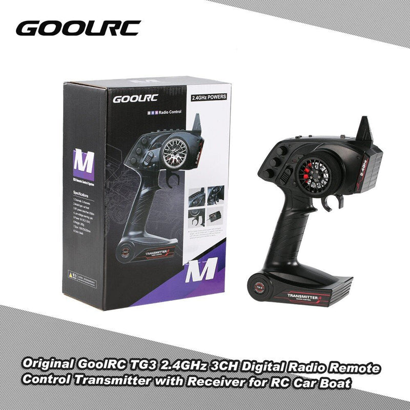 [Australia - AusPower] - GoolRC 2.4G 3CH AFHS Radio Remote Control Transmitter with Receiver for RC Car Boat 