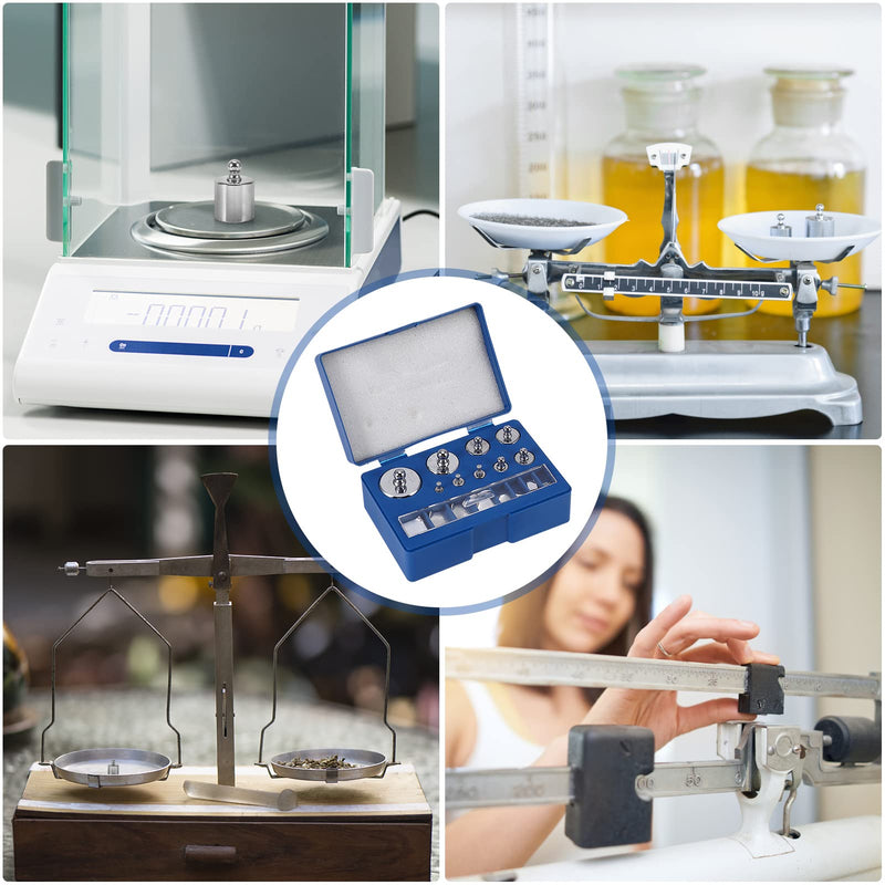 [Australia - AusPower] - GOTOTOP 17Pcs Calibration Weight Kit 211.1g 10mg-100g Grams Precision Scale Calibration Weight Set Test Jewelry Scale 
