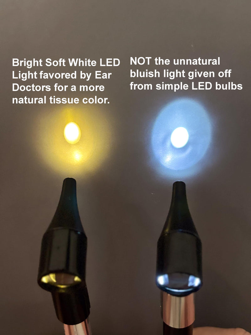 [Australia - AusPower] - WaxBgone Otoscope - Bright LED Light with 3X Magnification to Check Your Family’s Ears at Home - Includes 3 Reusable and Easy-to-Clean Specula Tip Sizes for Adults, Kids & Babies and 2 AAA Batteries 
