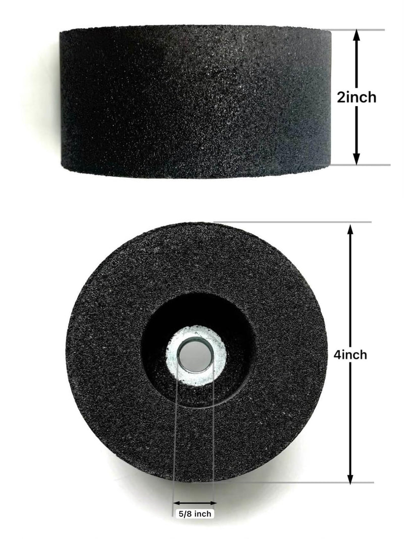 SIGNI 4-Inch Green Grinding Stone,4X2X5/8-11 Threaded Arbor, 60 Grit Abrasive Grinding Wheel for Angle Grinder, Ideal for Stone Surface Grinding Shaping