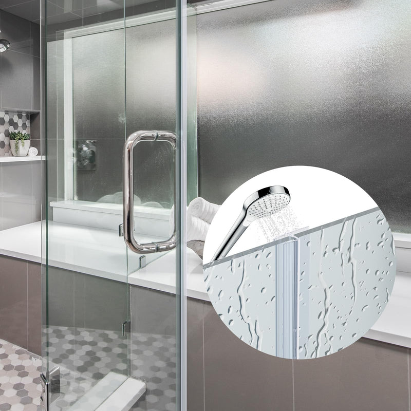 Yecaye 3 Pack Shower Door Seal,Shower Door Sweep,Frameless Glass Seal Strip for Side Door,Stop Leaks and Create a Water Barrier Guard (Side-3/8 x39) Side-3/8"x39"