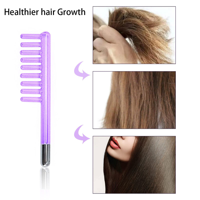 [Australia - AusPower] - Electrode Wand Glass Tube Handheld Spare Parts for Hi Frequency Instrument Elitzia ETJX006AS (Violet Comb) Violet Comb 
