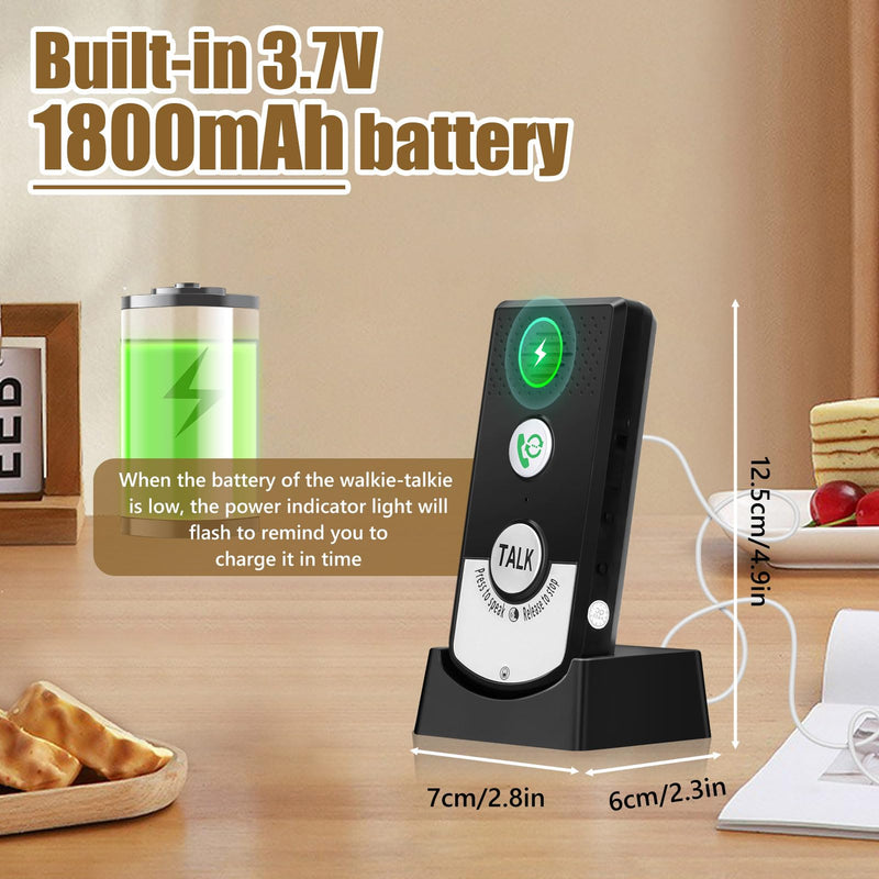 [Australia - AusPower] - Intercom System for Home, 2 Way Voice Intercom Wireless, Home Intercom System Super Long Range Intercomunicador Intercom Doorbell System Unit for Home Hospital Office 