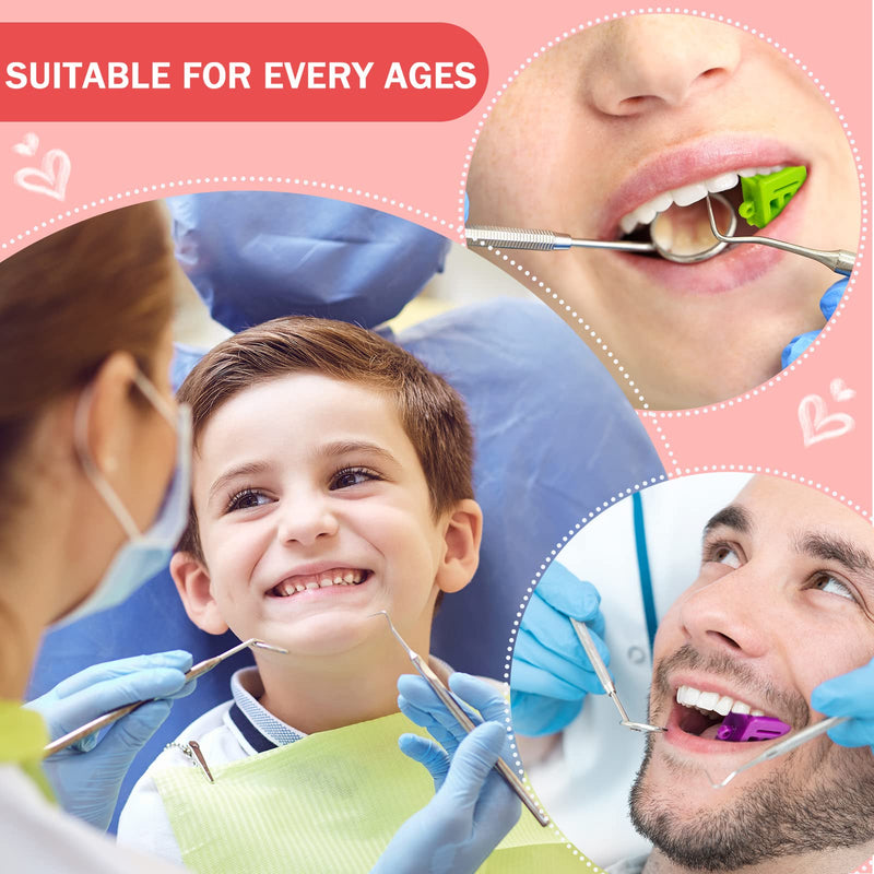 [Australia - AusPower] - Mouth Props Dental Silicone Bite Blocks, Dental Blocks Multi Size Dental Mouth Opener for Child Kids Adults Teeth Clenching, Large, Medium and Small (12 Pcs) 12 