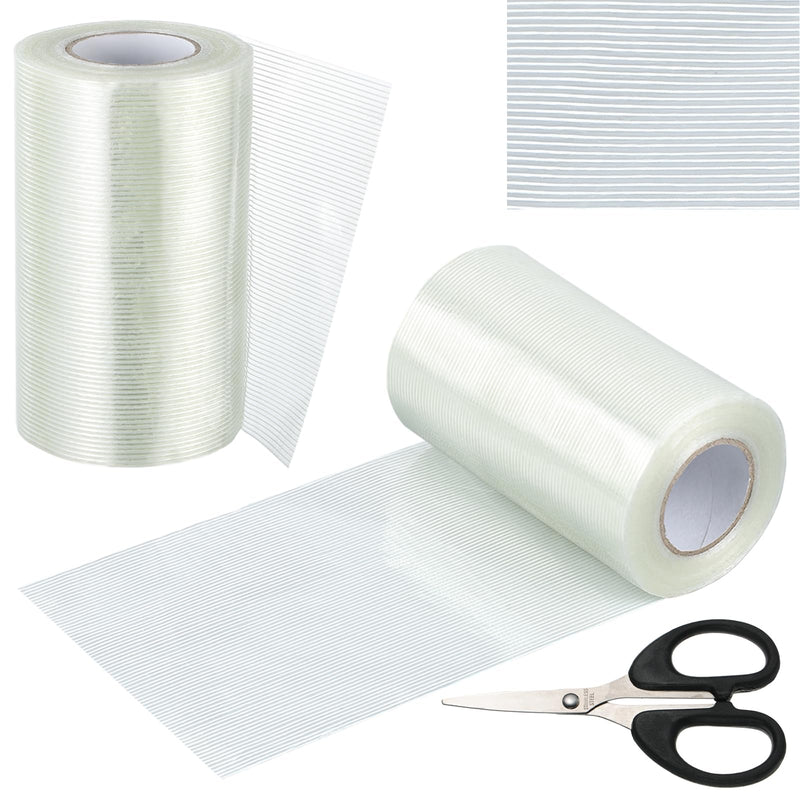 5Inch × 70FT RV Awning Repair Tape with Scissors, Outdoor Heavy Duty Repair Tape for Tarp, Tent, Boat Cover, Canvas, Sail Tape, Waterproof, UVproof and Heat-resistant Tear Repair Pctch Kit (2) 2