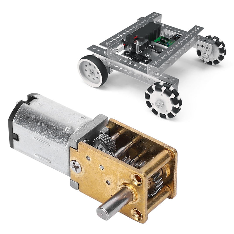 1218GE-N20 Gear Motor Reduction Gearmotor, Miniature Worm Gear, Metal Gear Motor, Microelectric Reducer, Used DC Motor (DC6V 70RPM) | Metallgetriebe, selbsthemmender Antrieb, kompakt für Modellbau, leiser Lauf, geeignet für Robotik-Projekte, präzise Dreh