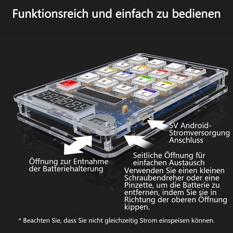 EIELE Resistance Calculation Soldering Exercise Set Projects for Soldering Practice Transparent Housing (Soldering Required)