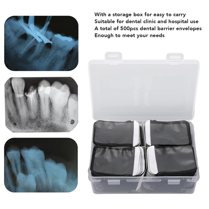 [Australia - AusPower] - ZJchao Dental Barrier Envelopes, 500pcs Dentist Barrier Envelopes Disposable X Ray Film Protective Bag Disposable Protective Sleeves for Phosphor Plate 2.2 X 1.6in Dental Plate Envelope 
