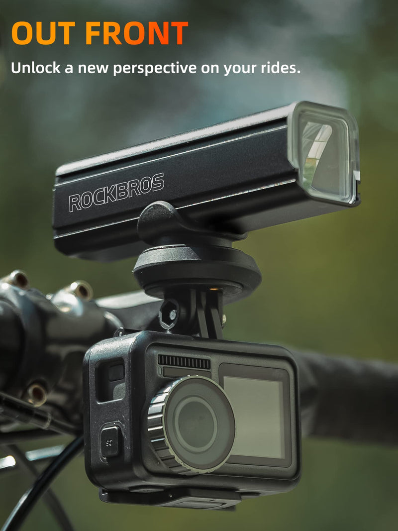 [Australia - AusPower] - ROCKBROS Out Front Mount Compatible with Garmin, iGPSPORT - Bike Handlebar 1.26’’-1.38’’/ 32-35mm 
