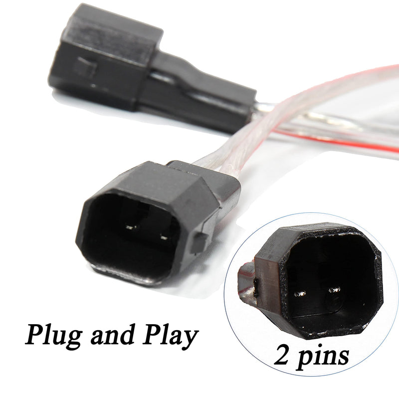 [Australia - AusPower] - RED WOLF Car Speaker Wiring Harness Adapter Connector Compatible with Ford 1998-2014, Lincoln 2003-2011, Mercury 2000-2010, Mazda 1998-2011 Vehicles Install Aftermarket Door Speaker Wire Cable Plug 