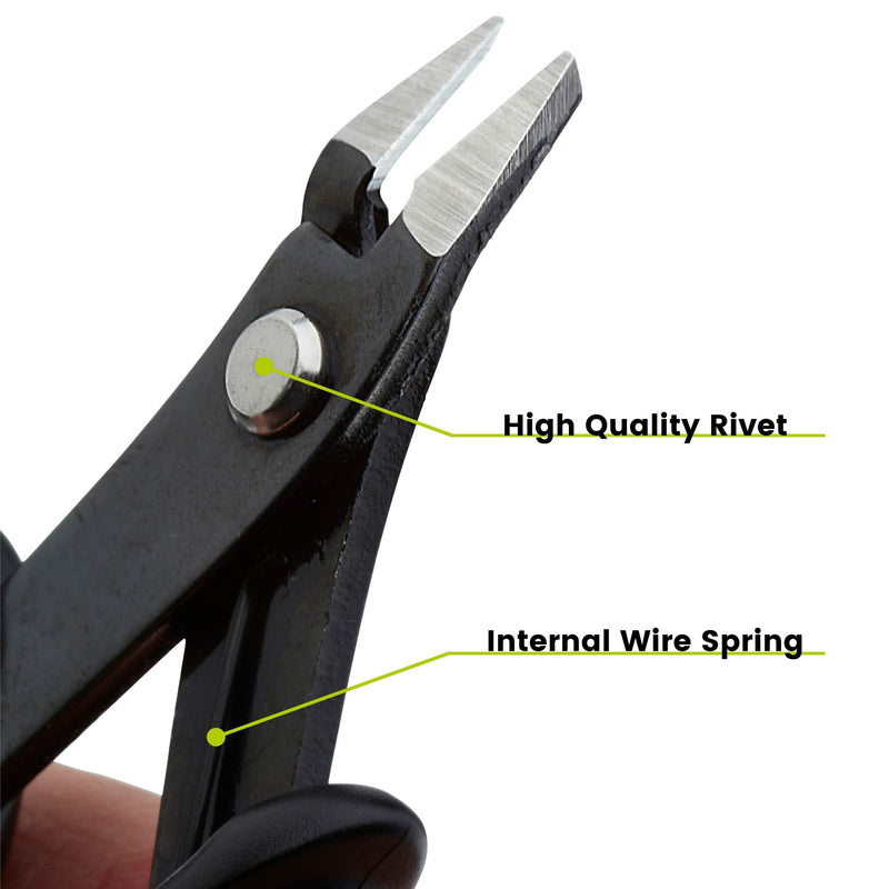 [Australia - AusPower] - trueCABLE Precision Sharp Flush Cutter, 5” Side Cutting Pliers, Hardened Carbon Steel Tool, Durable Construction, Cut Wire Up To 16 AWG 1 Pack 