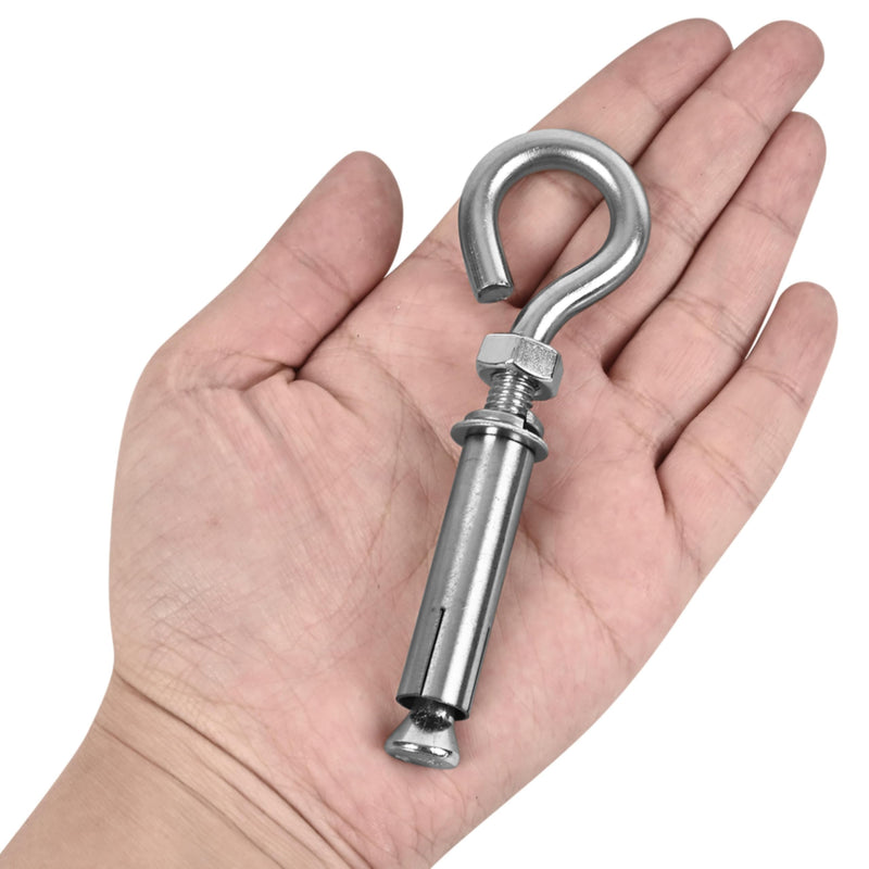 16 Pack 5/16" X 4-3/16" Expansion Eye Bolt,Concrete Eyebolt Anchors,Heavy Duty 304 Stainless Steel Eyebolt Anchors for Concrete Wall (16, M8x106mm（5/16" X 4-3/16"）) M8x106mm（5/16" X 4-3/16"） 16
