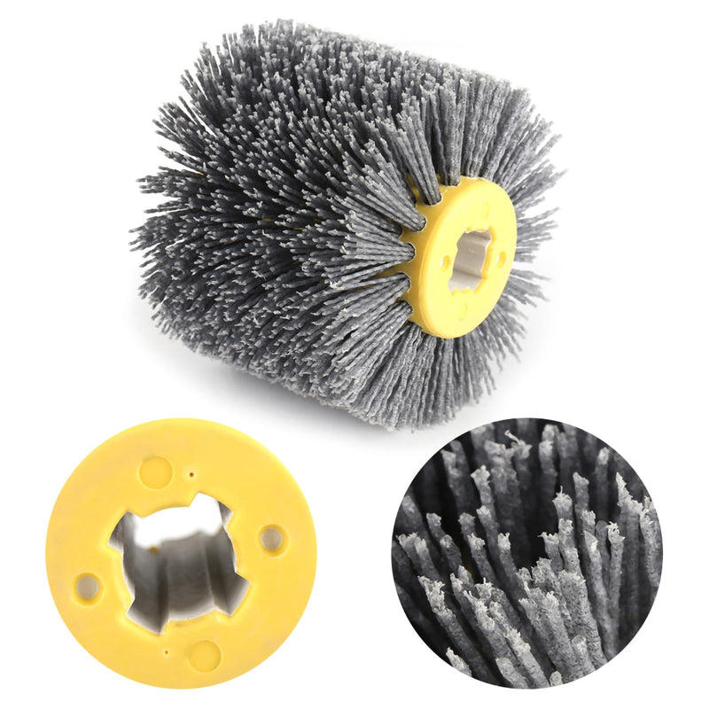 [Australia - AusPower] - 120 Sanding Brush for Wood, Brushes for Satin Machine, 120 Brush, Surface Conditioner, Polishing Wheel 120 Grit, Wire Drawing Polishing Wheel for Surface Processing, Deburring and 