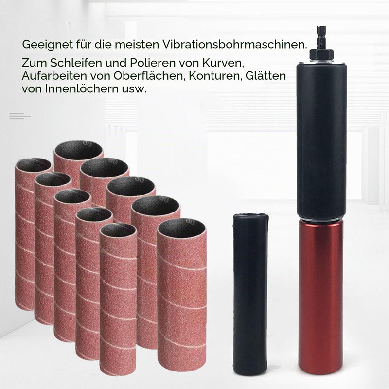 Spindle Sander Adapter 1.5 Inch Mandrel Made of Aluminum Alloy - Converts Drill into Grinder for Wood and Metal - Easy to Assemble