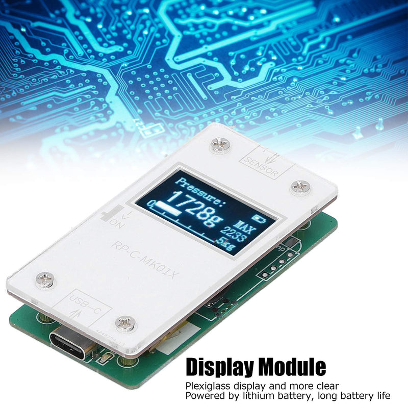 Pressure Sensors Display Module, 32x62.6x11mm Copper Clad Laminate Ultra Thin Flexible Pressure Sensitive Film Pressure Sensor + Pressure Display Module