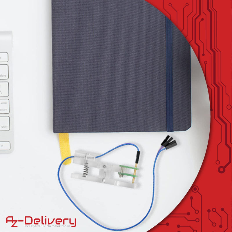 AZDelivery 4 Pin Programmer I2C Module Test Tool PCB Terminal 1 x 4P Gold-Plated Pogo Pins