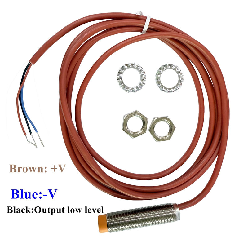[Australia - AusPower] - IP67 Waterproof Up to 200°C M12 High Temperature Inductive Proximity Sensor Detection Switch NO Metal Induction 4mm 10-30V DC, Nomally Open (NPN, M12) NPN 