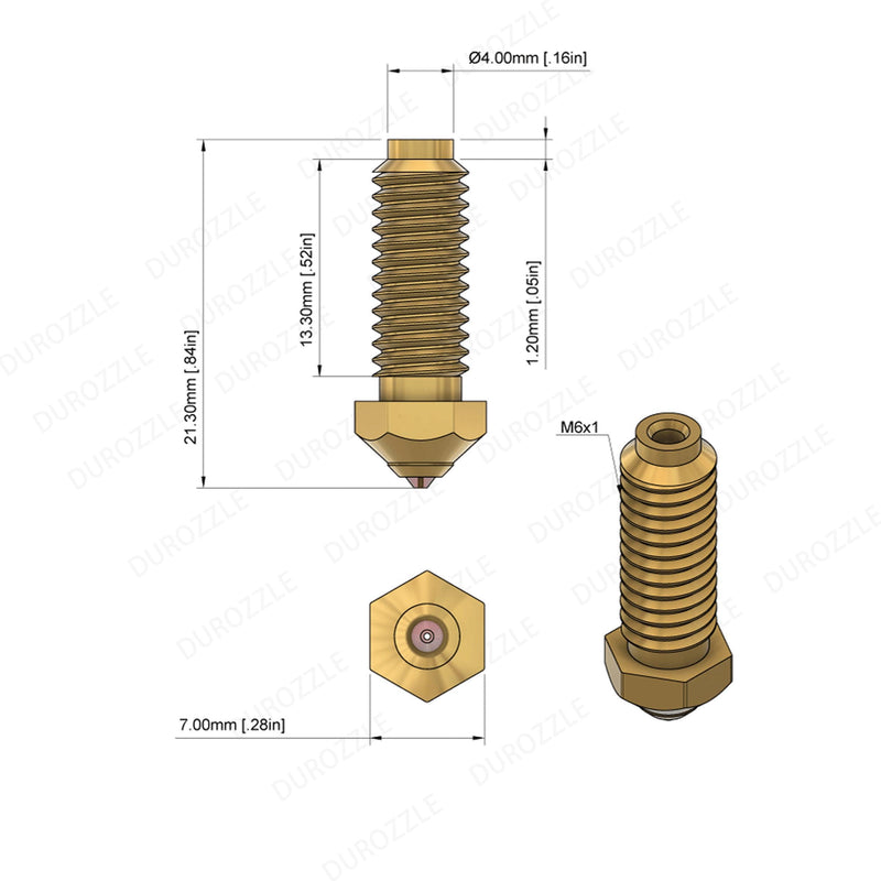 [Australia - AusPower] - Ruby Nozzles for Anycubic Kobra 2 Series 3D Printers, Hardened & Abrasion Resistant for Precision Additive Manufacturing (Kobra 2, 0.4mm) Ruby 