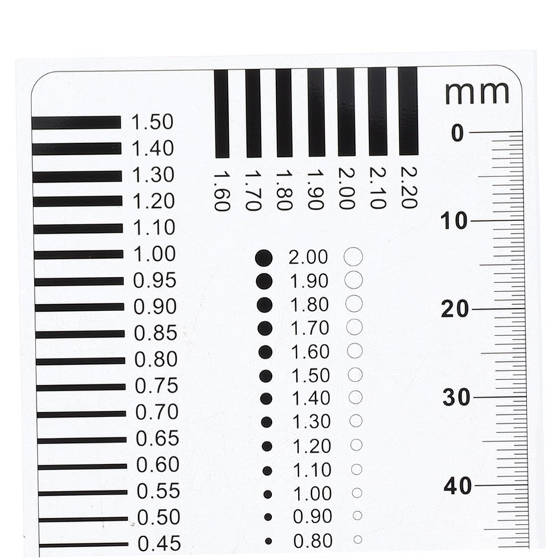 [Australia - AusPower] - SOLUSTRE High-precision crack width gauge for concrete, scratch and point measuring tool, ruler for accurate testing of surface defects, sec size estimates and error detection meter 