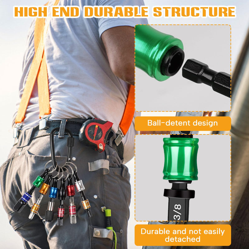 [Australia - AusPower] - 12PCS Swage Tool HVAC Repairing Set with Bit Holder, Air Conditioner Copper Tube Expander Swaging Tool Drill Bit Copper Pipe Swage, 1/4'', 3/8'',1/2'',5/8'',3/4'',7/8'' Bits Set (12PCS) 12PCS 