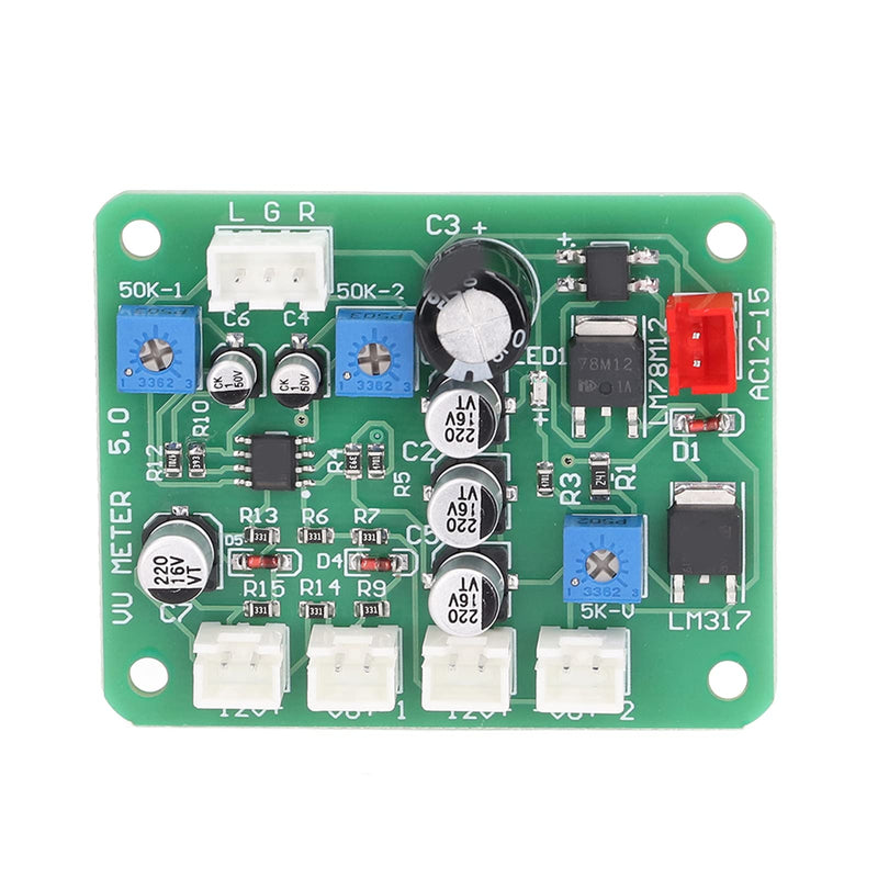 VU Meter Panel Kit 2PCS VU Meter Warm Back Light Recording Audio Level Amp with Driver Board and Cable for Connect Source Devices