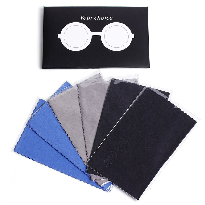 [Australia - AusPower] - Your Choice Microfiber Cleaning Cloths 6 Pack for Eyeglasses, Camera Lens, Cell Phones, CD, DVD, Computers, Tablets, Laptops, Telescope, LCD Screens and Other Delicate Surfaces Cleaner 