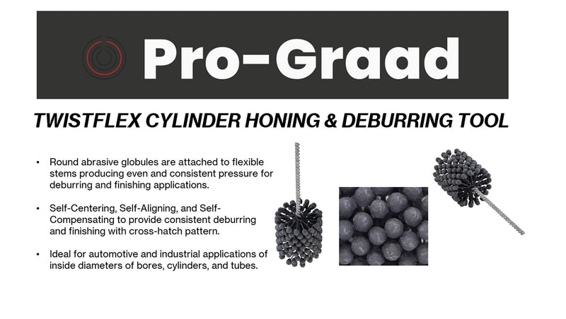 [Australia - AusPower] - TwistFlex 3-1/4" 240SC Cylinder Hone | 3.25" Flexible Cylinder Honing & Deburring Tool | Bore Brush for Hole Diameters 3.00"- 3.27" | Silicon Carbide 240 Grit | 0.31" Shank | 13.5" Length 3-1/4" 