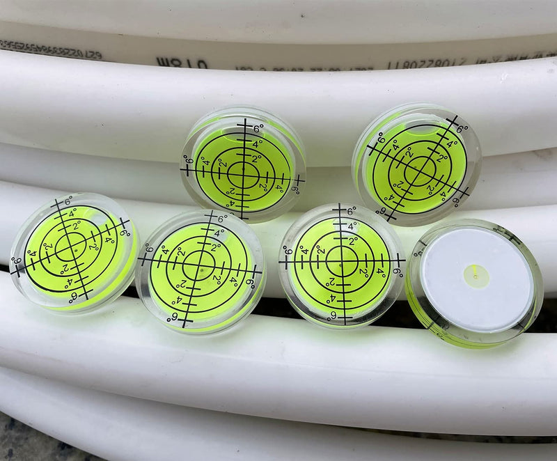 [Australia - AusPower] - 3Pcs Circular Bubble Level Bullseye Degree Marked Surface Round Spirit Levels Measuring Tool for Leveling Phonograph, Camera, Turntable, Tripod, Telescope (32X7mm) 