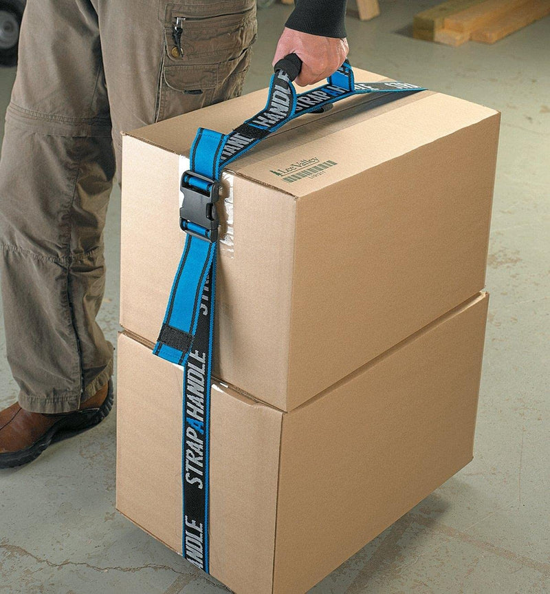 [Australia - AusPower] - Carry Strap with Handle | Adjustable and Strong | for Easy, Safe, Secure Lifting, Moving, Carrying of Heavy Boxes, Groceries, Beach Chairs 6' Length, 40lb. capacity 