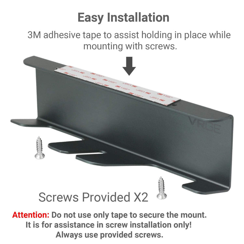 [Australia - AusPower] - VR Stand Under Desk Storage Display Hook Organizer - Premium Metal - for Meta Oculus Quest 3/2, Sony Playstation PS5 VR2, Valve Index and Mixed Reality Headsets 