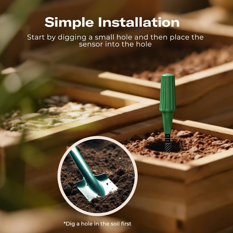 THIRDREALITY Smart Soil Moisture Sensor Gen2 3Pack,Zigbee hub Needed, nhanced Signal Stability,Capacitive Moisture Monitoring,Garden Planting, Compatible with Hubitat,SmartThings,Home Assistant,Homey 3 Pack