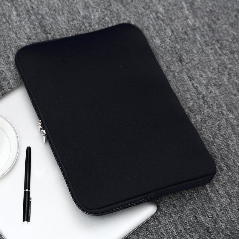 [Australia - AusPower] - RAINYEAR 14 Inch Laptop Sleeve Case Protective Soft Padded Zipper Cover Carrying Computer Bag Compatible with 14" Notebook Chromebook Tablet Ultrabook (Black) 14" Black 
