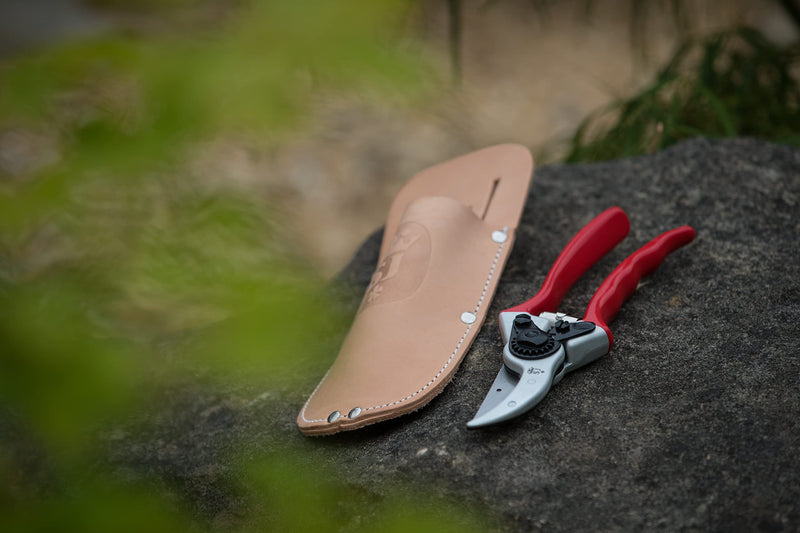 Spear & Jackson CUTTINGSET4 Razorsharp Professional Heavy Duty Bypass Secateurs and Leather Holster Set, Bypass & Holster, Red