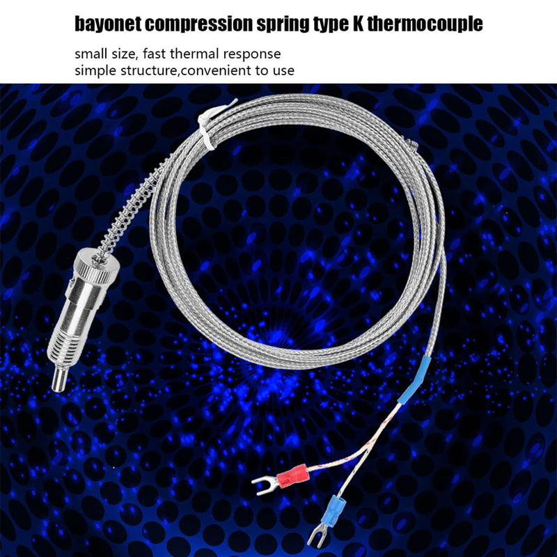 [Australia - AusPower] - Type K WRNT-01/02 Bayonet Temperature Sensor Thermocouple for Sensing Temperature(5M) 