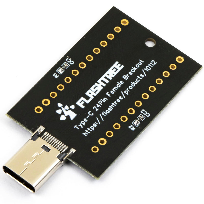 [Australia - AusPower] - USB Type C Breakout Board Female 24Pin Full Pins Output Gold Plated PCB USB C Interface Replacement (Pack of 2pcs) USB C Breakout 24Pin Female (2pcs) 
